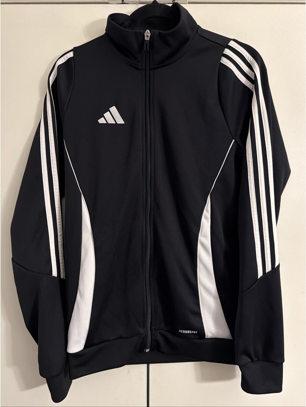 Adidas Tiro 24 Track Jacket Men's Size Small Black White Zip Up Soccer Warm Up